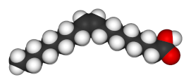 3D model of cis-9-Octadecenoic acid